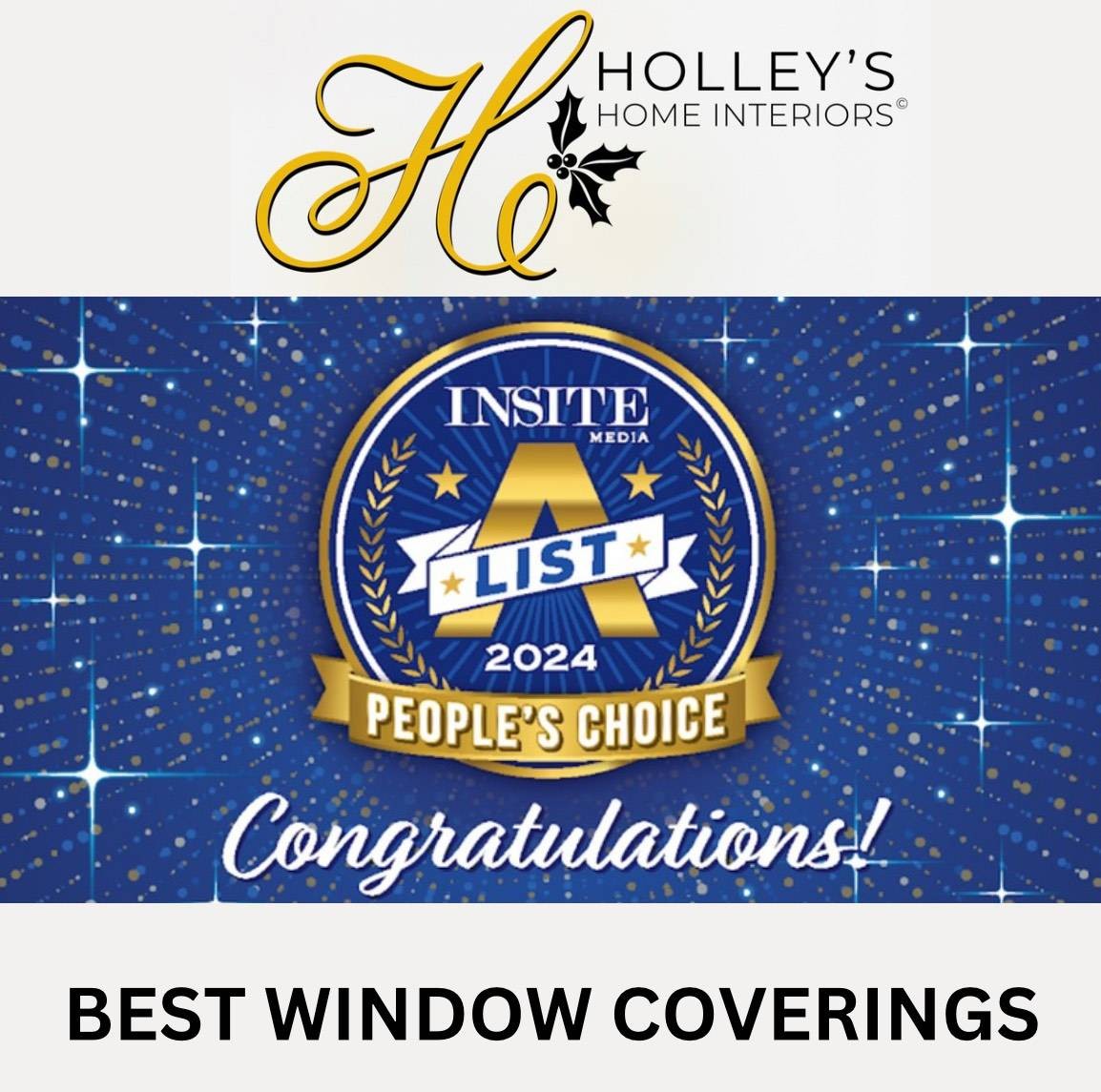 Insite Media List 2024 People's Choice - Best Window Coverings