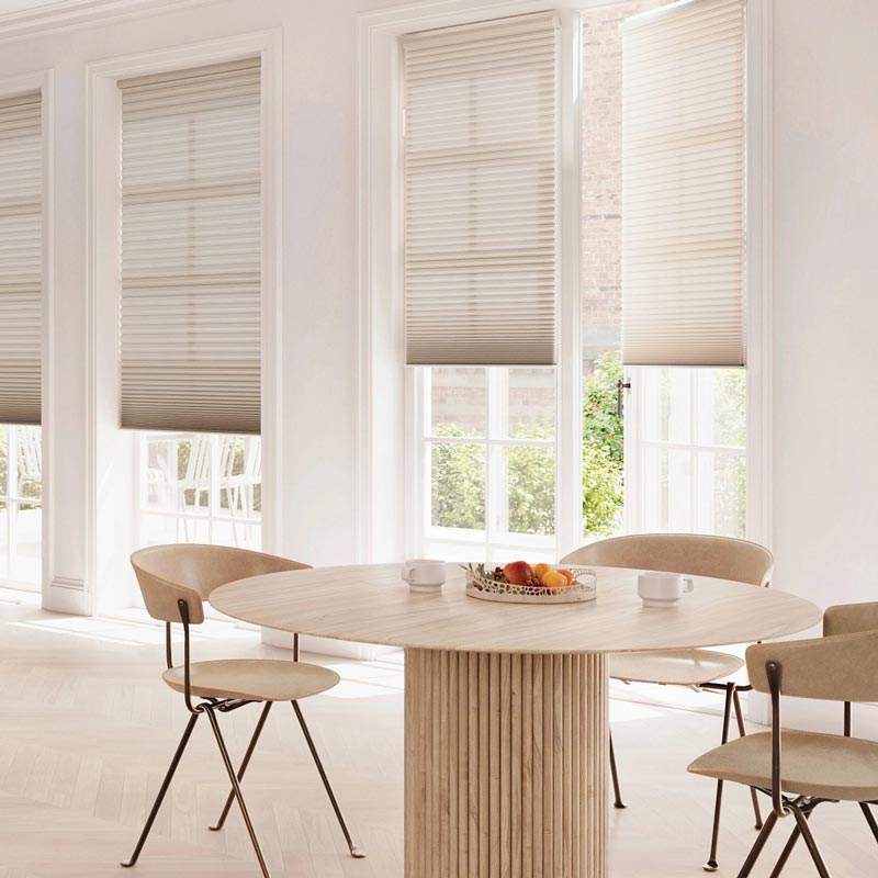 Duette Cellular Shades in dining room